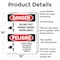 Signmission Safety Culture Sign, 10 in Width, Aluminum, Rectangle, Bilingual OS-2PACK-DS-A-1014-VS-1650 - alternate 8